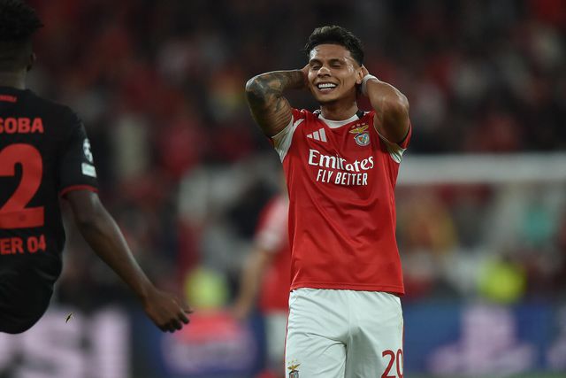 Richard Ríos, médio do Benfica - Foto Migel Nunes