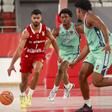 O jogador de basquetebol do Benfica, Aaron Broussard, em jogo com a Oliveirense. 2025/26. Foto SLB