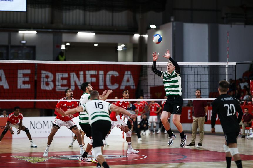 Jogo de voleibol entre o Sporting e o Benfica 2025-26. Foto SL Benfica