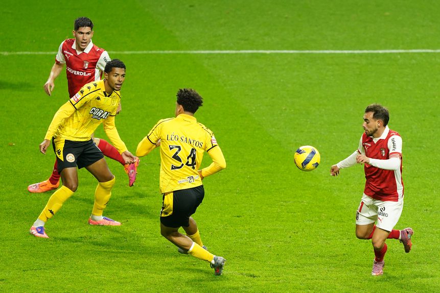 Ricardo Horta fez dois golos e uma assistência, na vitória por 4-2, frente ao Nacional. Foto: Hugo Delgado/LUSA