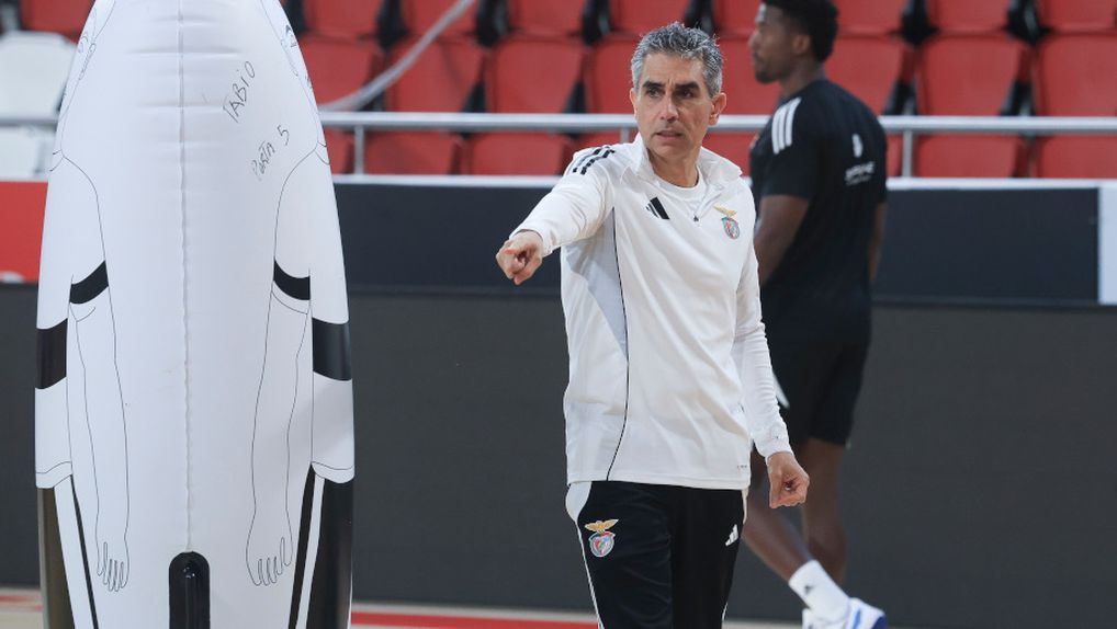 Jota Gonzaléz, o treinador da equipa de andebol do Benfica. Foto SL Benfica