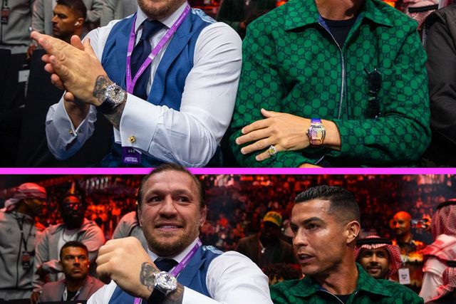 Ronaldo e McGregor encontram-se e... comparam relógios