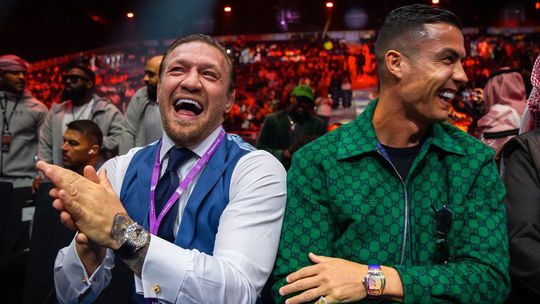 Ronaldo e McGregor encontram-se e... comparam relógios