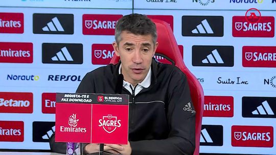 Bruno Lage comenta alterações no onze do Benfica