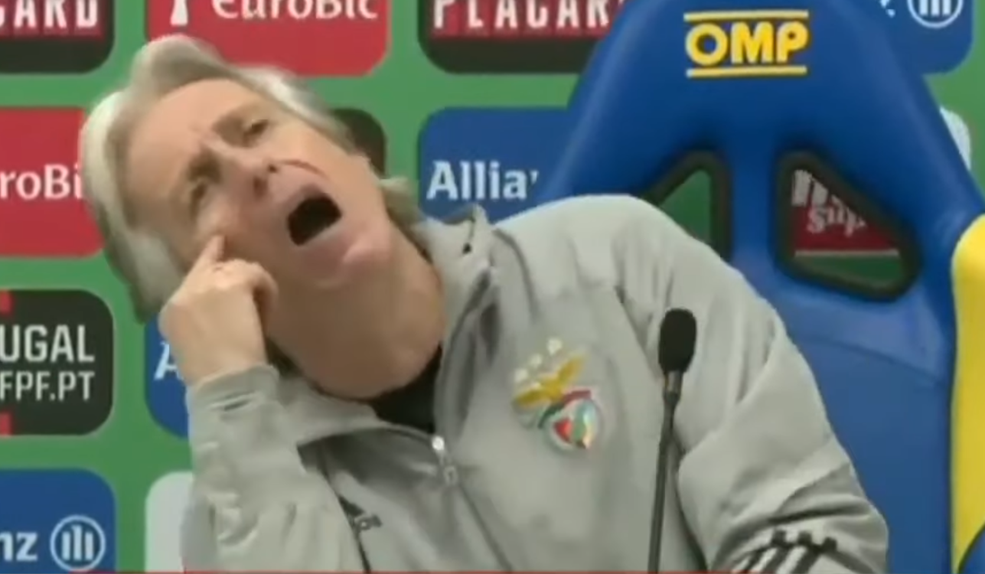 Momento inesquecível de Jorge Jesus - Foto: D.R.