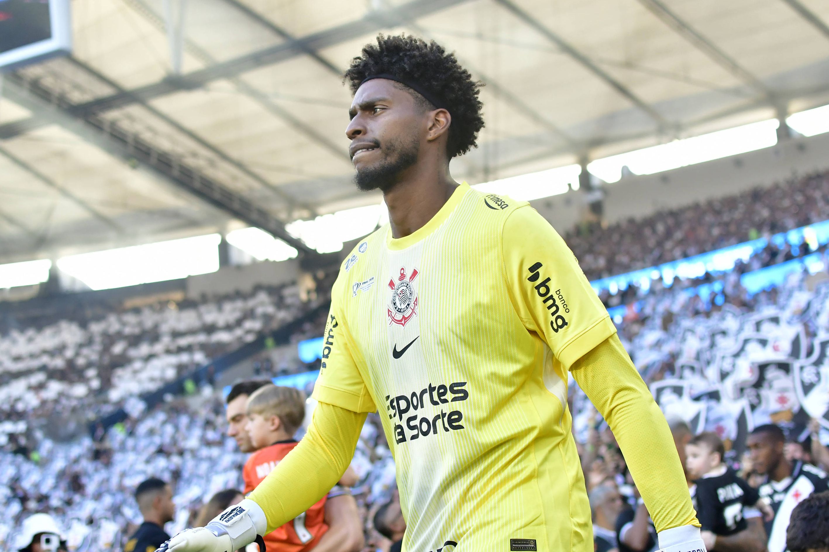 Hugo Souza, guarda-redes do Corinthians e ex-Chaves