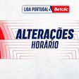 Liga: alterações de horários em cinco jogos das jornadas 19 e 20