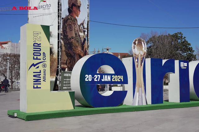 O ambiente em Leiria para receber a Taça da Liga