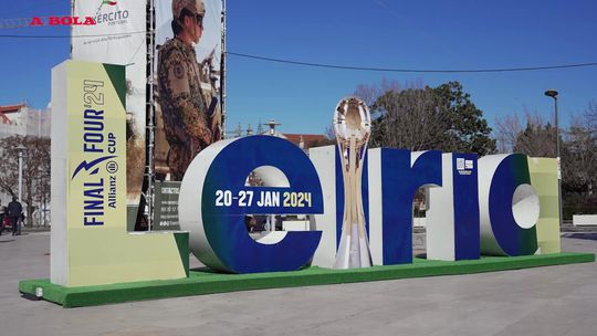 O ambiente em Leiria para receber a Taça da Liga