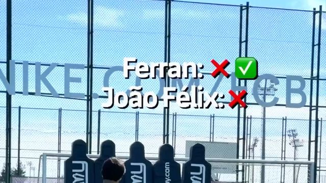 João Félix perde desafio de livres... com Cancelo a ver