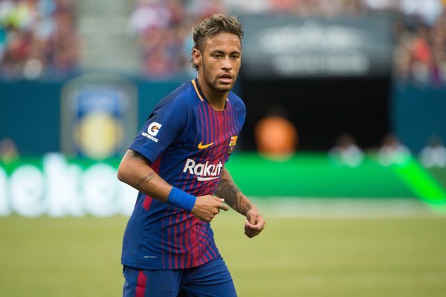 Neymar, em 2017, com a camisola do Barcelona
