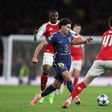 Julián Álvarez defrontou o Arsenal no Emirates na Champions