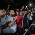 Contestação de adeptos do São Paulo ao ex-presidente do clube, Júlio Casares (IMAGO)