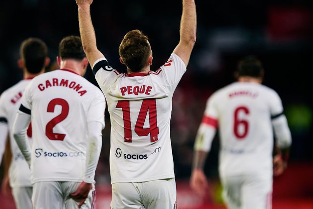 Peque marcou o primeiro golo do Sevilha frente ao Athletic Bilbao, próximo adversário do Sporting na UEFA Champions League - FOTO SEVILHA/FACEBOOK