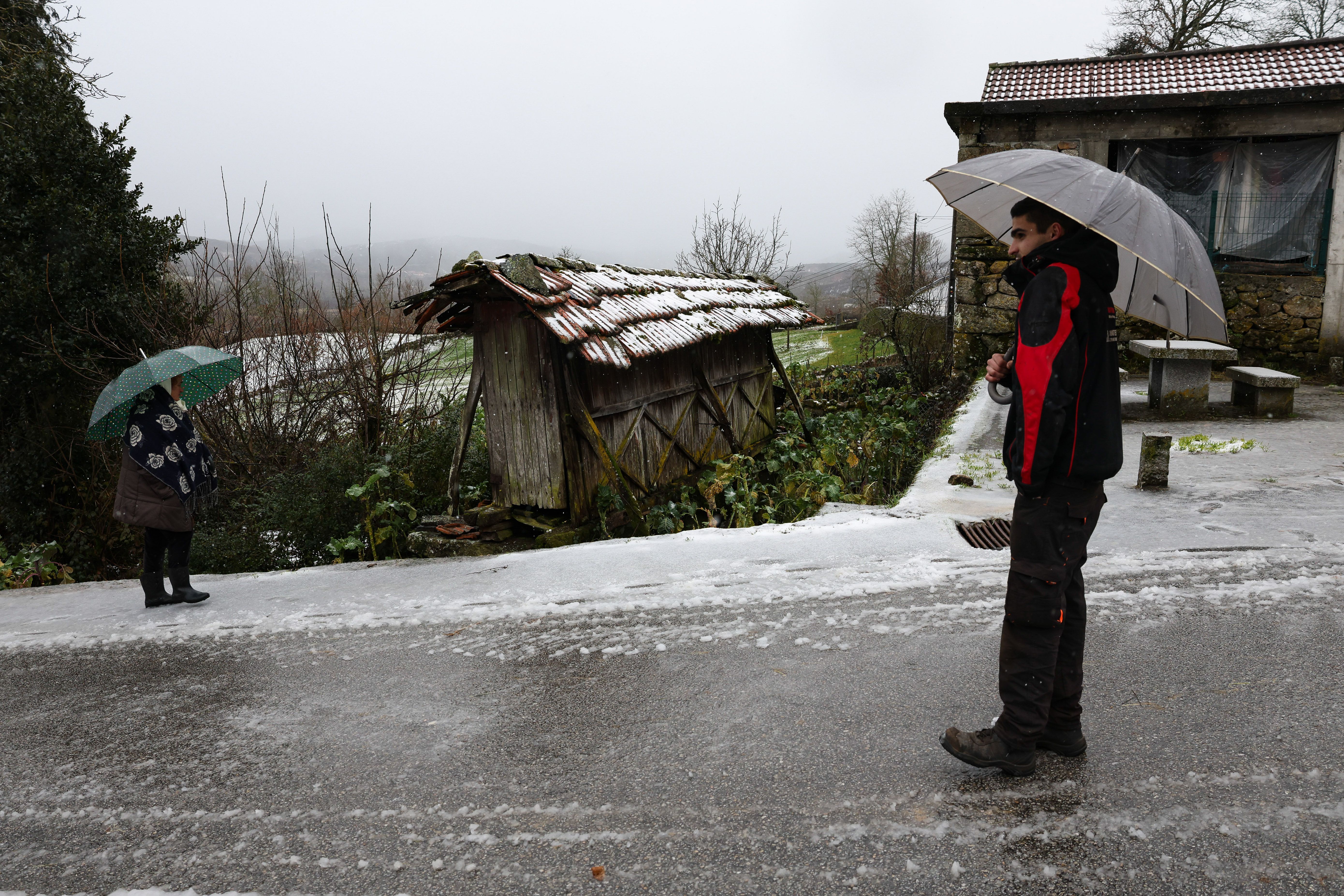 Neve na Serra da Gralheira, Cinfães - Foto: PAULO NOVAIS/LUSA