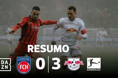 Três golos em 8 minutos: Leipzig vence em Heidenheim sem Harder (resumo)