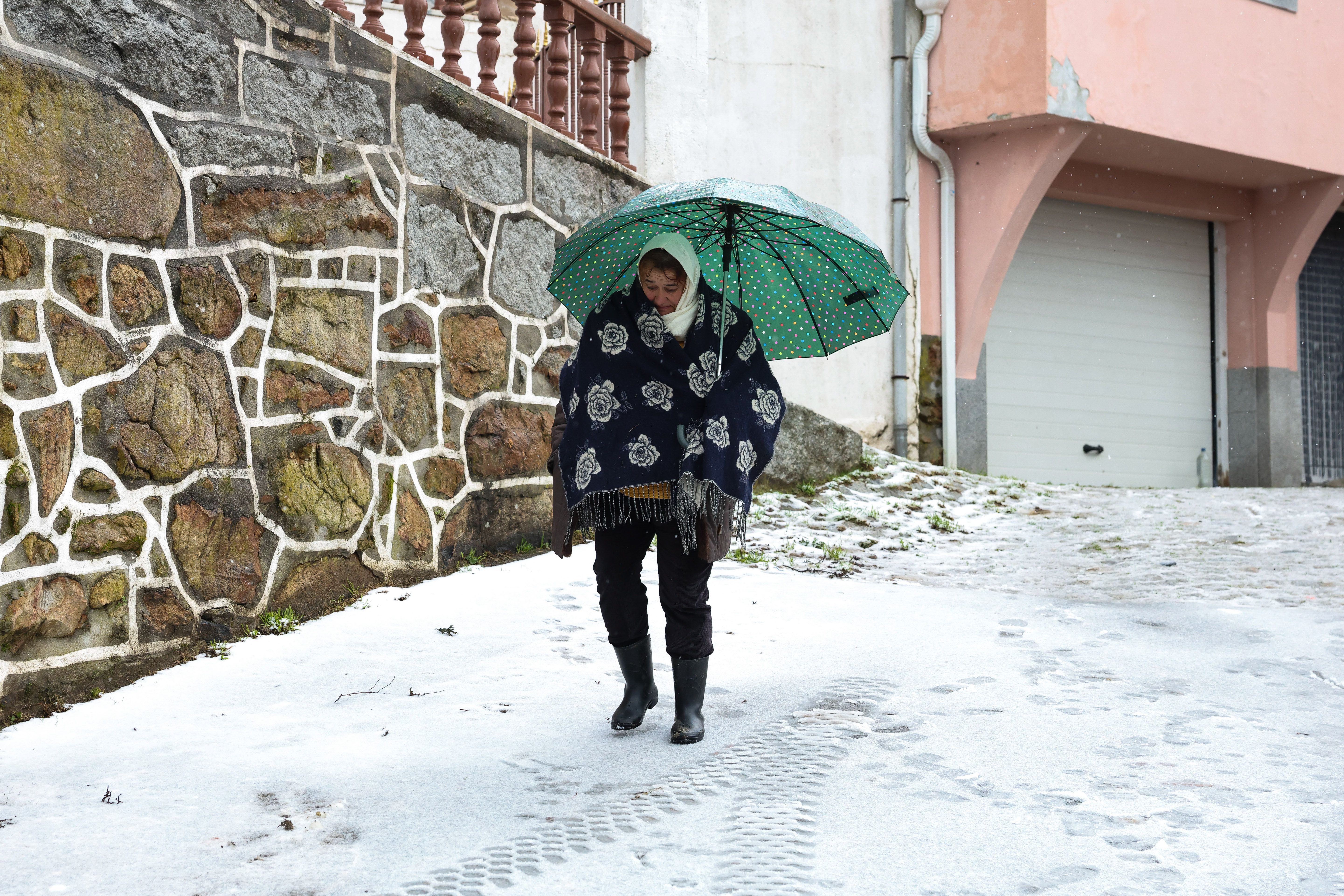 Neve na Serra da Gralheira, Cinfães - Foto: PAULO NOVAIS/LUSA