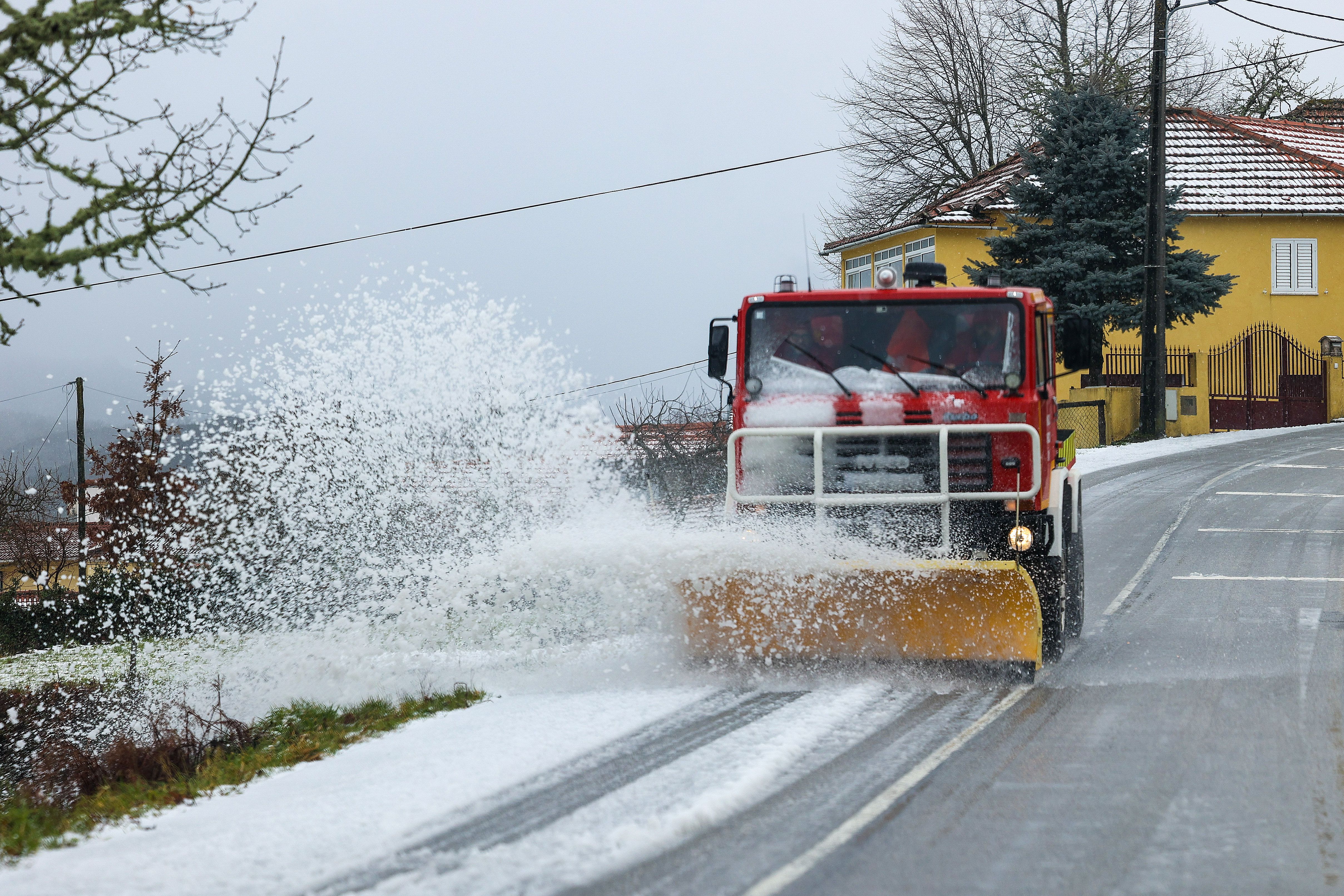 Neve na Serra da Gralheira, Cinfães - Foto: PAULO NOVAIS/LUSA