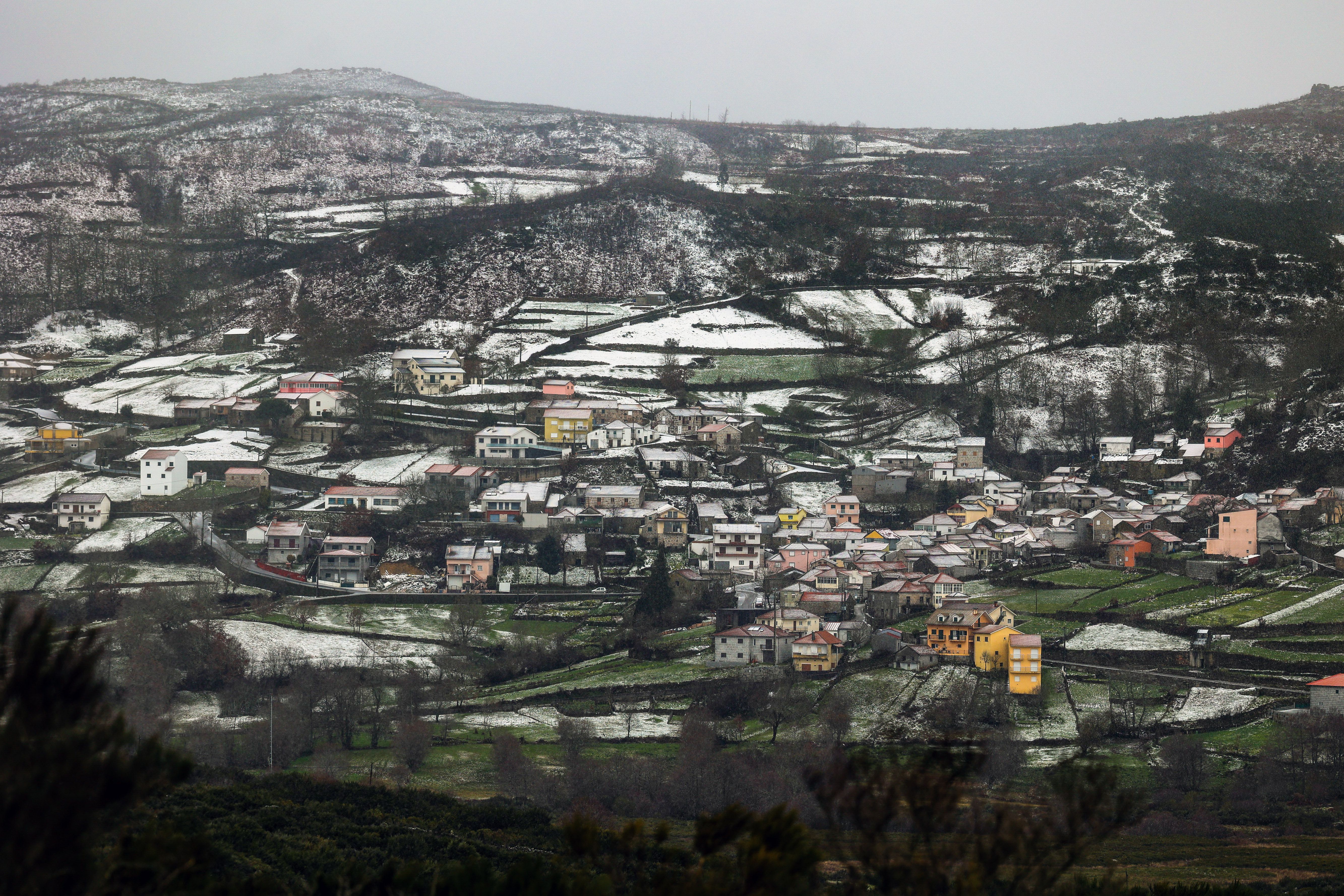 Neve na Serra da Gralheira, Cinfães - Foto: PAULO NOVAIS/LUSA