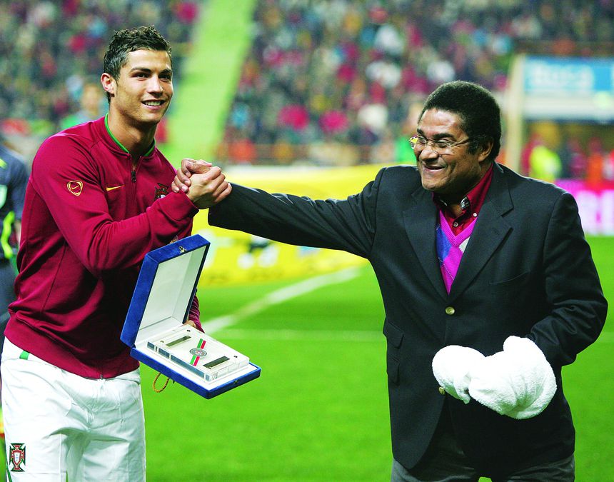 Cristiano Ronaldo dos Santos Aveiro e Eusébio da Silva Ferreira — dois génios eternos - Foto: Imago