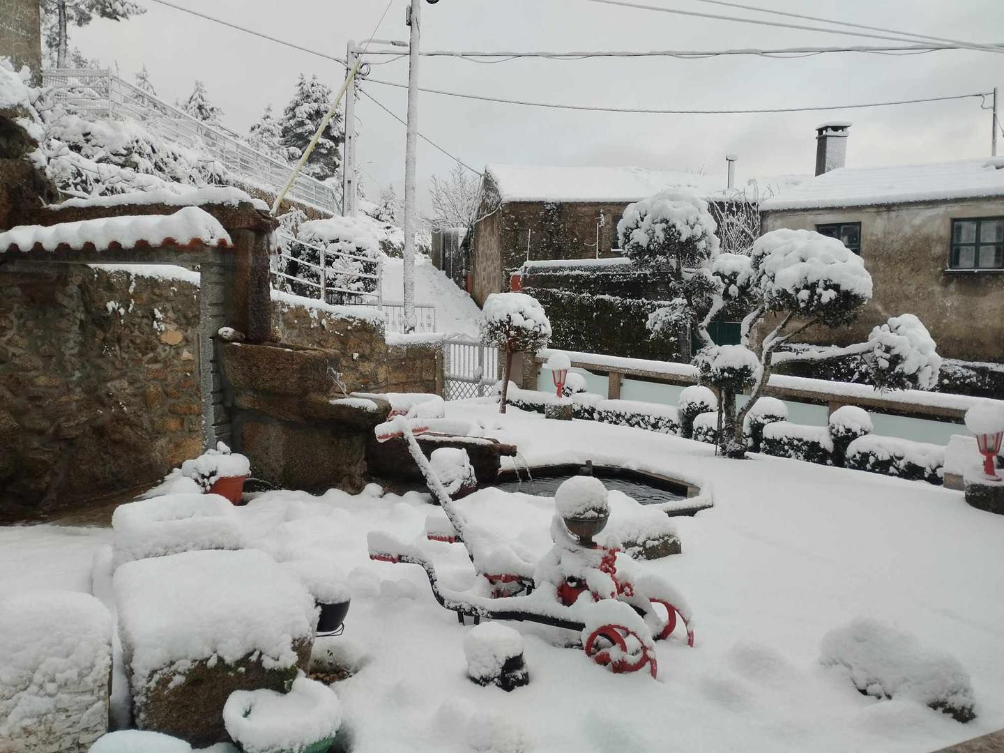 Neve em Sendim, Tabuaço - Foto: Meteo Trás os Montes - Portugal