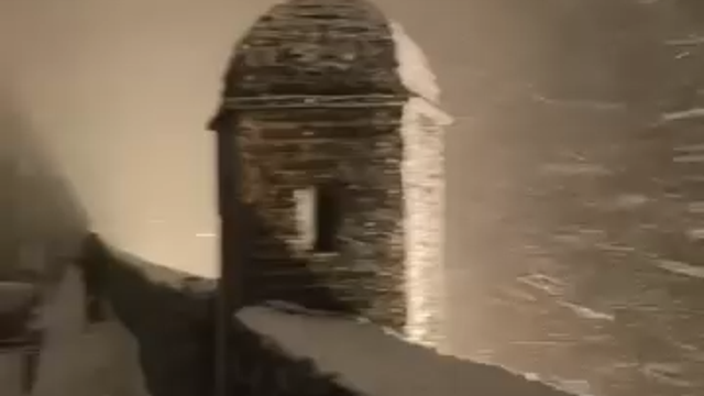 Neve chegou ao Alentejo! Ora veja as imagens de Marvão