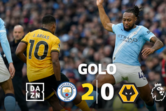 Mais uma assistência portuguesa no segundo do Man. City