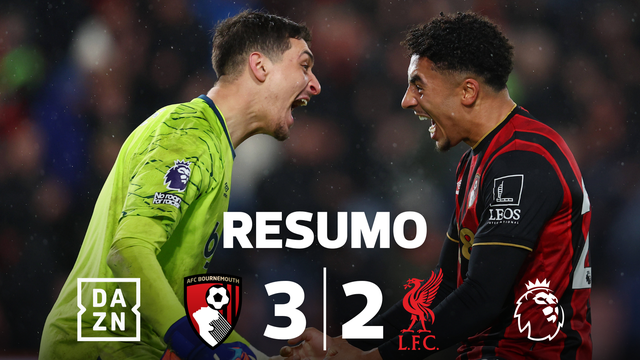 Bournemouth bate Liverpool num jogo impróprio para cardíacos (resumo)