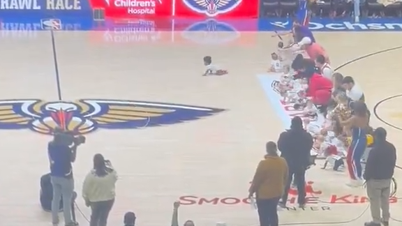 NBA: Sim, é uma corrida de bebés (bem, uma gatinhada)