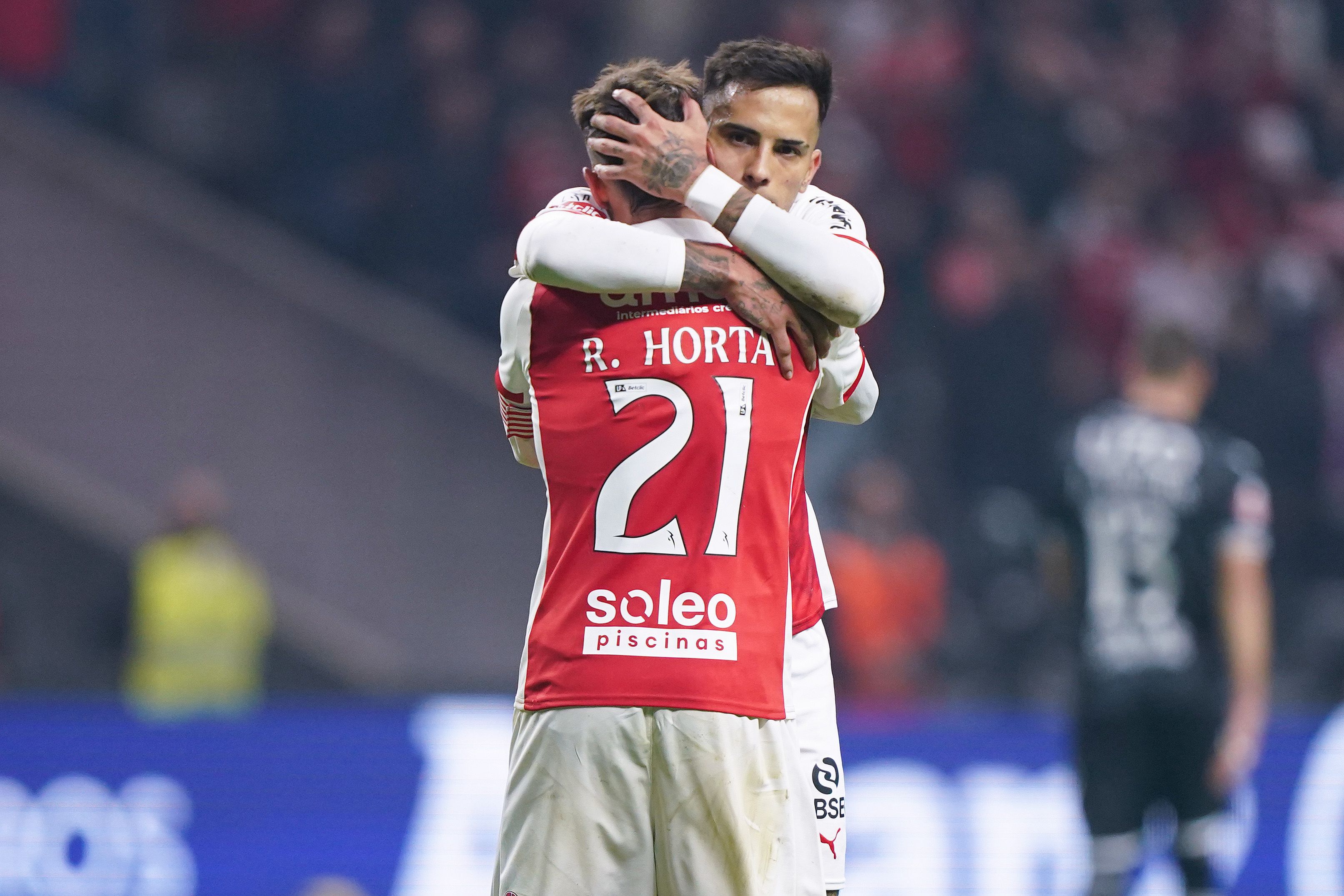 SC Braga – Pau Victor, Rodrigo Zalazar e Ricardo Horta: 45 golos (Foto: Lusa/HUGO DELGADO)