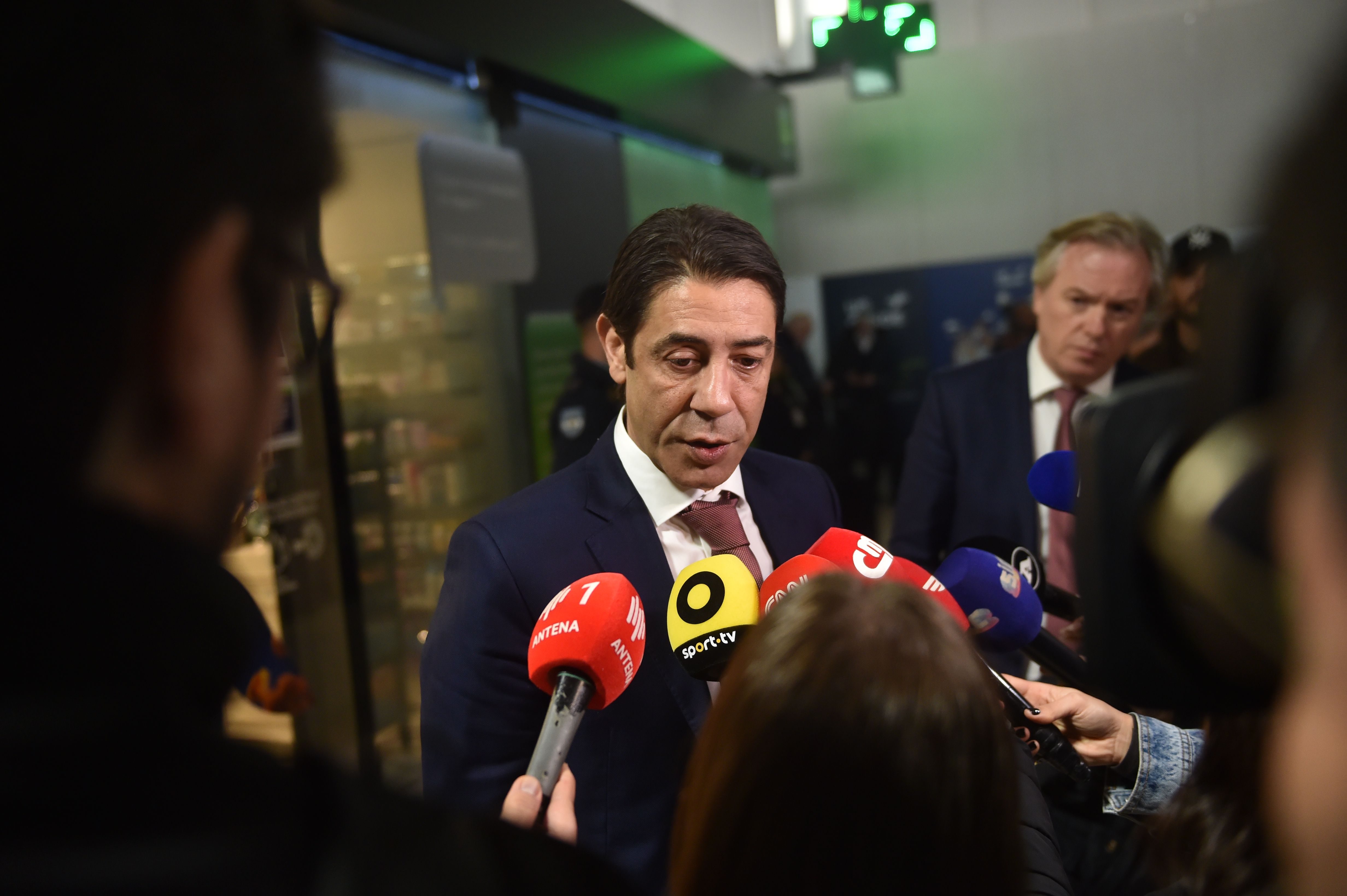 Rui Costa falou aos jornalistas sobre os temas do momento e a polémica e envolver Prestianni - Foto: Miguel Nunes