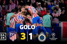 Bela jogada coletiva termina com o terceiro do Atlético frente ao Club Brugge