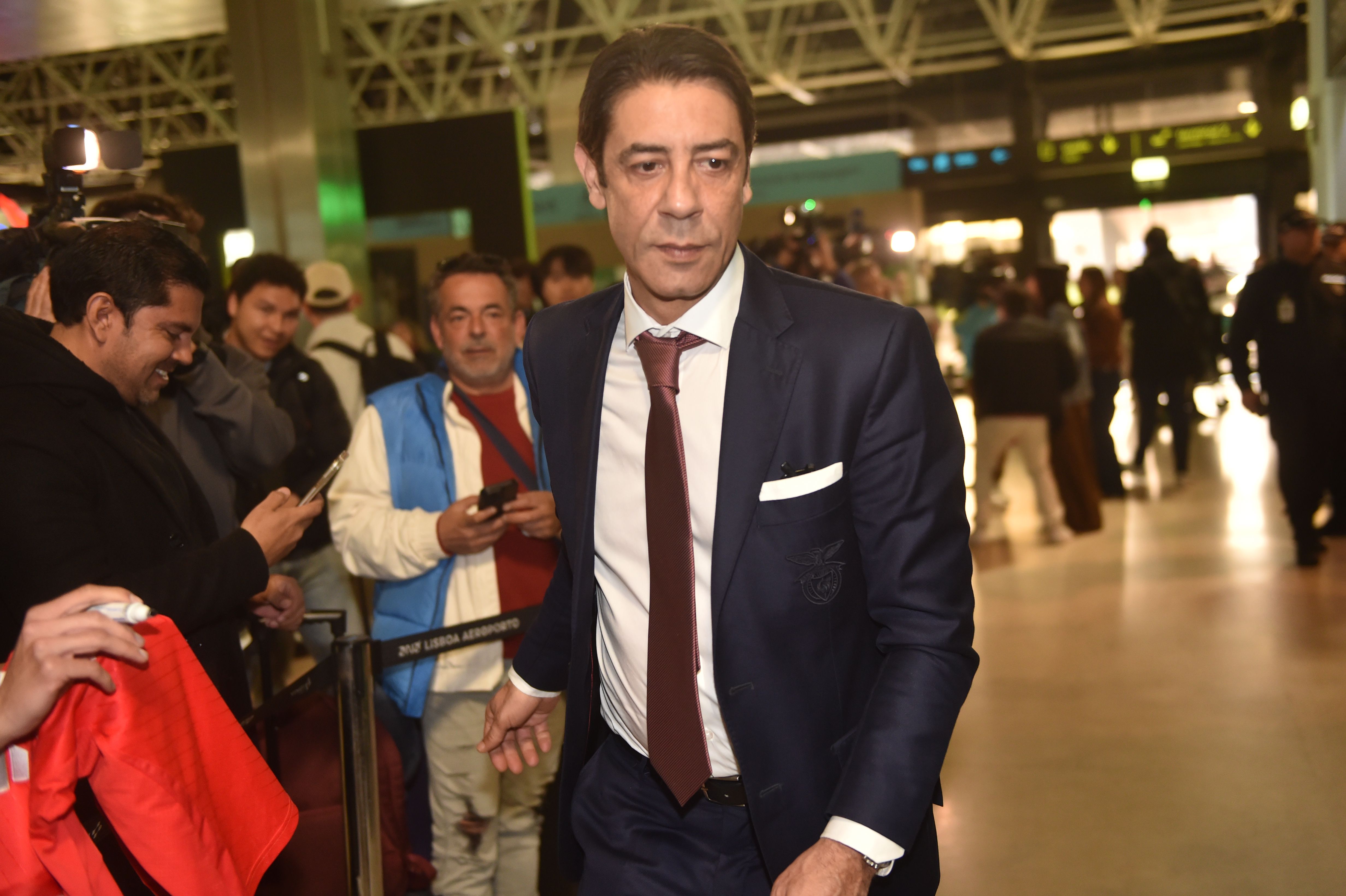 Rui Costa falou aos jornalistas sobre os temas do momento e a polémica e envolver Prestianni - Foto: Miguel Nunes