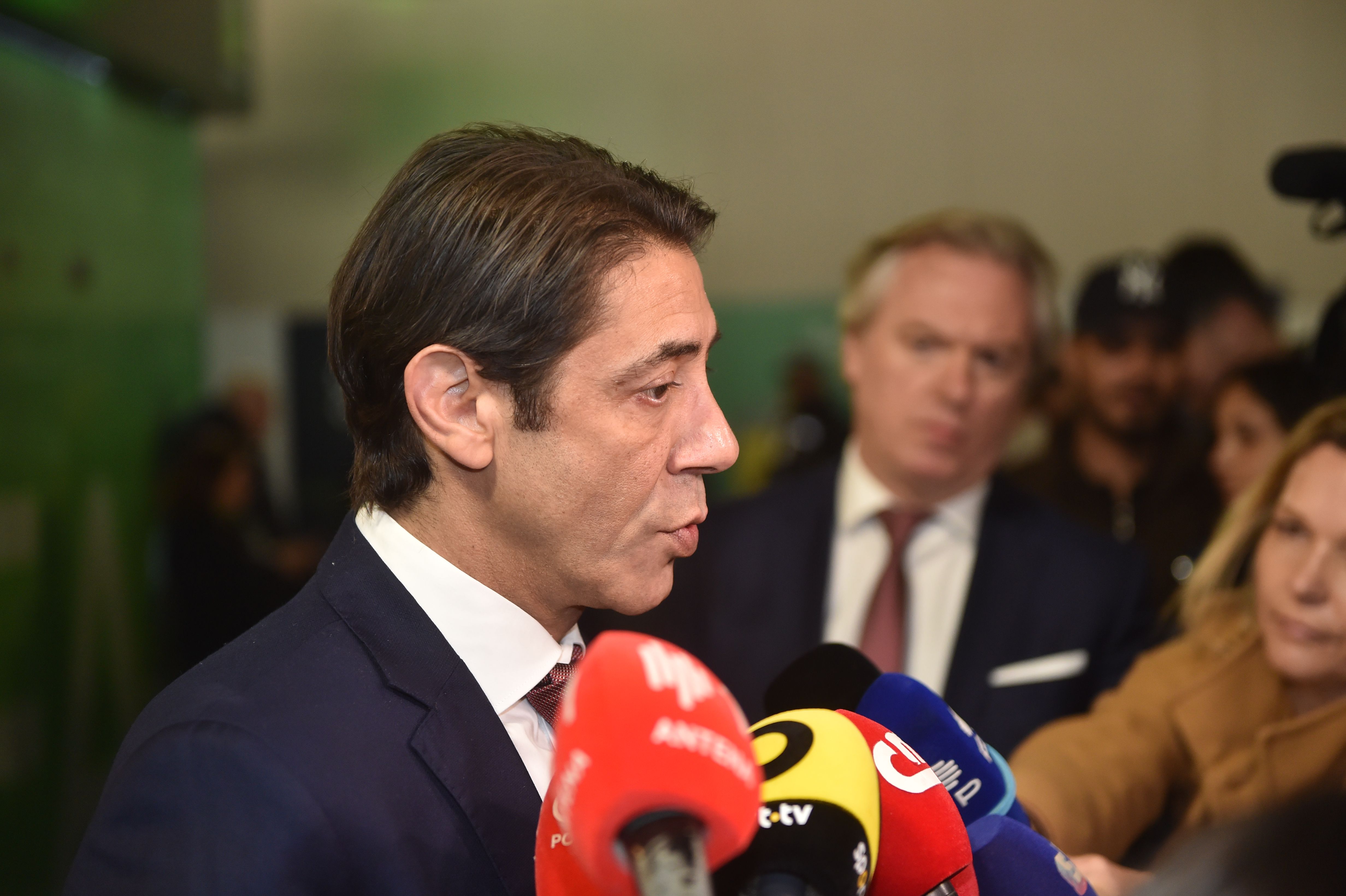 Rui Costa falou aos jornalistas sobre os temas do momento e a polémica e envolver Prestianni - Foto: Miguel Nunes