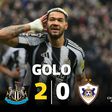 Dois minutos... dois golos: Joelinton aumenta vantagem do Newcastle