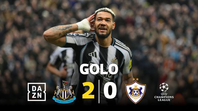 Dois minutos... dois golos: Joelinton aumenta vantagem do Newcastle