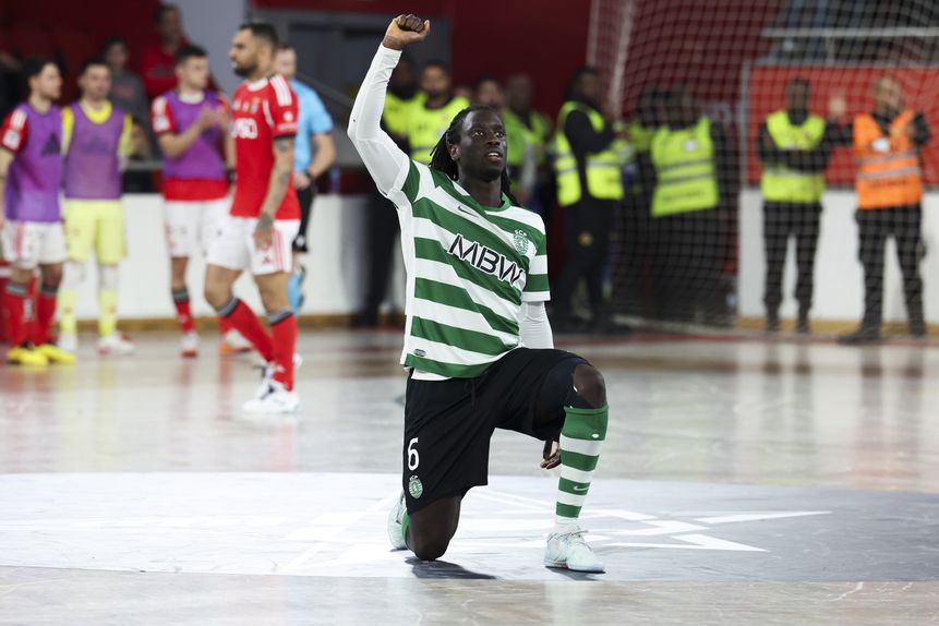 Zicky fez o terceiro golo do Sporting contra o Benfica. Foto: JOSE SENA GOULAO/LUSA