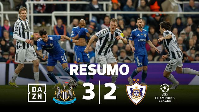 Eliminatória repleta de golos (12!) sorri ao Newcastle... por larga diferença (resumo)