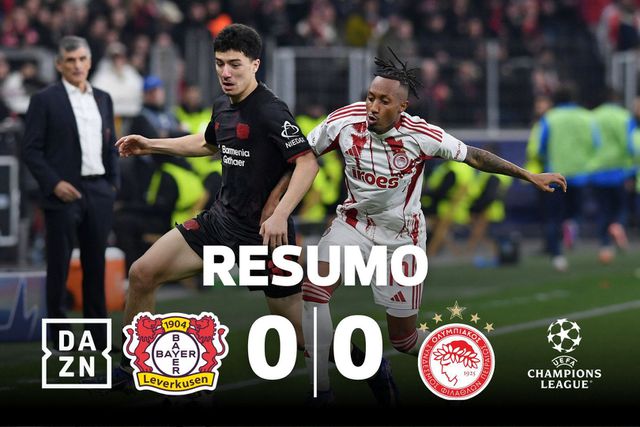 Leverkusen segura empate e armada lusa do Olympiakos despede-se da Champions (resumo)