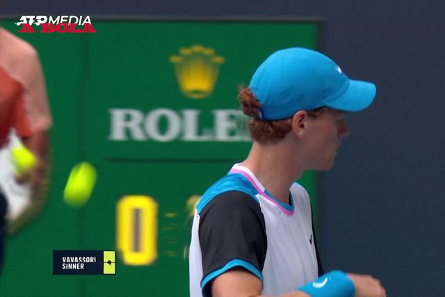 Sinner vence Vavassori e segue em frente no Miami Open