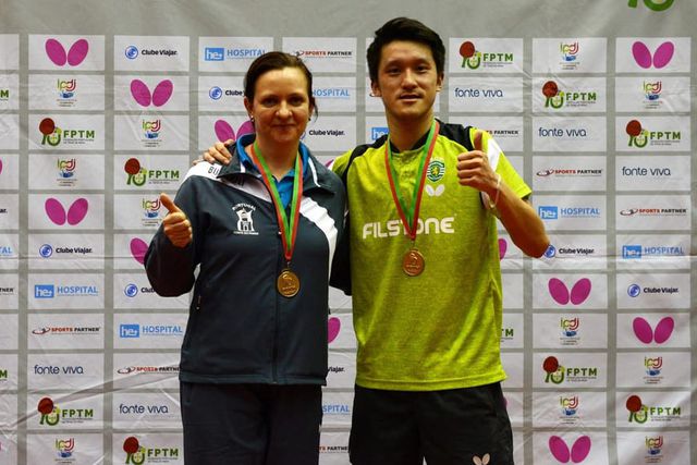 Diogo Chen e Olga Chramko sagram-se campeões nacionais