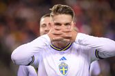 Viktor Gyokeres a festejar um golo pela Suécia