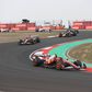 Leclerc, Hamilton e Verstappen em ação em Xangai