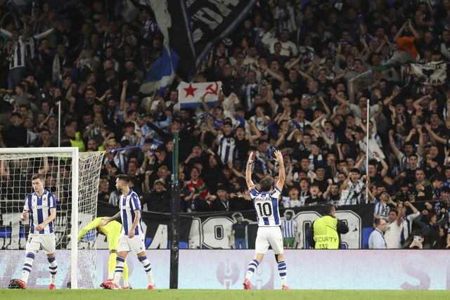 Festejos da Real Sociedad no Anoeta