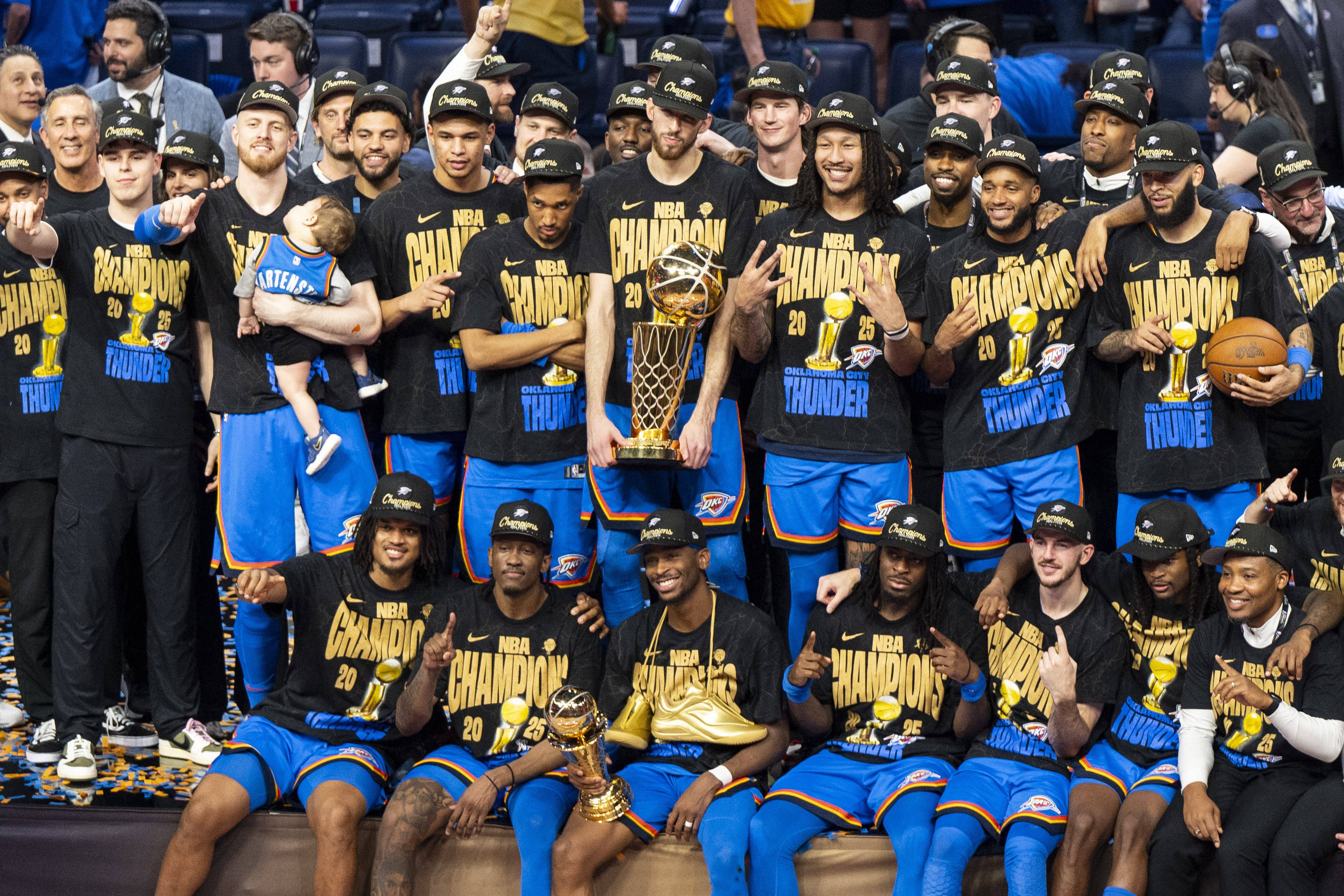 Thunder celebraram o seu primeiro título em junho ao baterem os Pacers por 4-3       Fotografia Imago