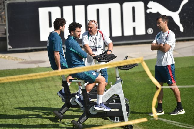 João Neves e Pedro Gonçalves trabalharam à parte - Foto: Miguel Nunes