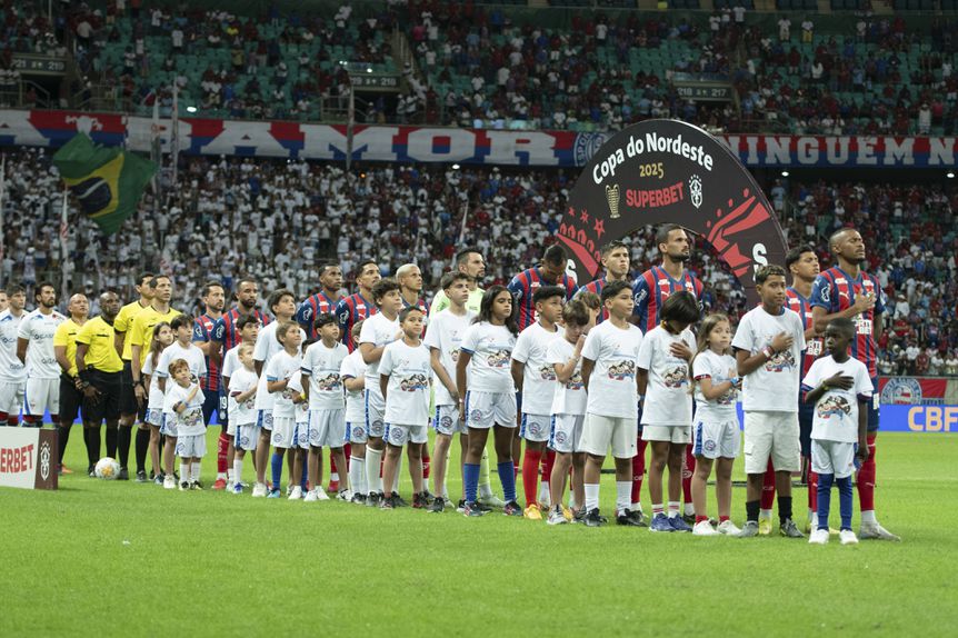 Jogo entre o Bahia e Fortaleza em julho de 2025. O detentor do título está proibido de participar - Foto: IMAGO