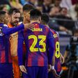 A equipa de futsal do Barcelona