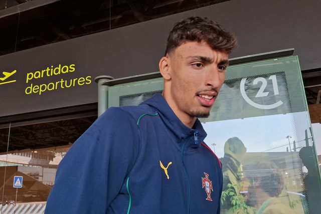 Tiago Gabriel falou aos jornalistas antes da partida dos Sub-21