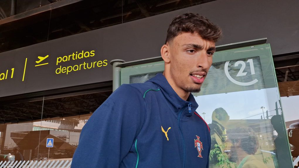 Tiago Gabriel falou aos jornalistas antes da partida dos Sub-21